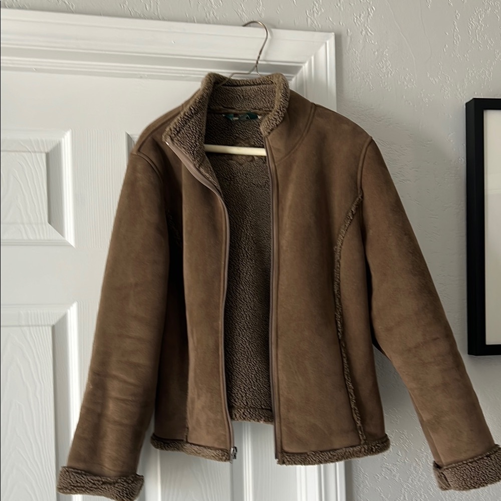 Brown Shearling Jacket LL bean